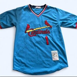 Vintage MLB Ozzie Smith St. Louis Cardinals 1982 Light Blue Authentic Jersey